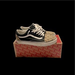 Used Custom Vans X Gucci shoes